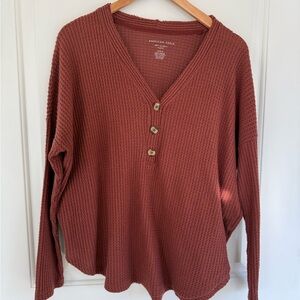 American Eagle Soft & Sexy Plush Knit Top